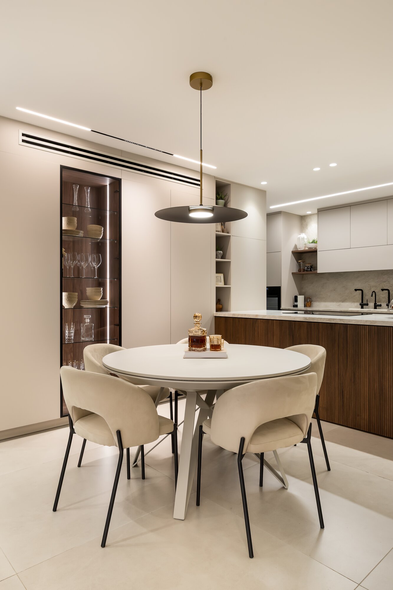 Cocina y Comedor en Penthouse - interior design project example 4 by TwoDesign Israel