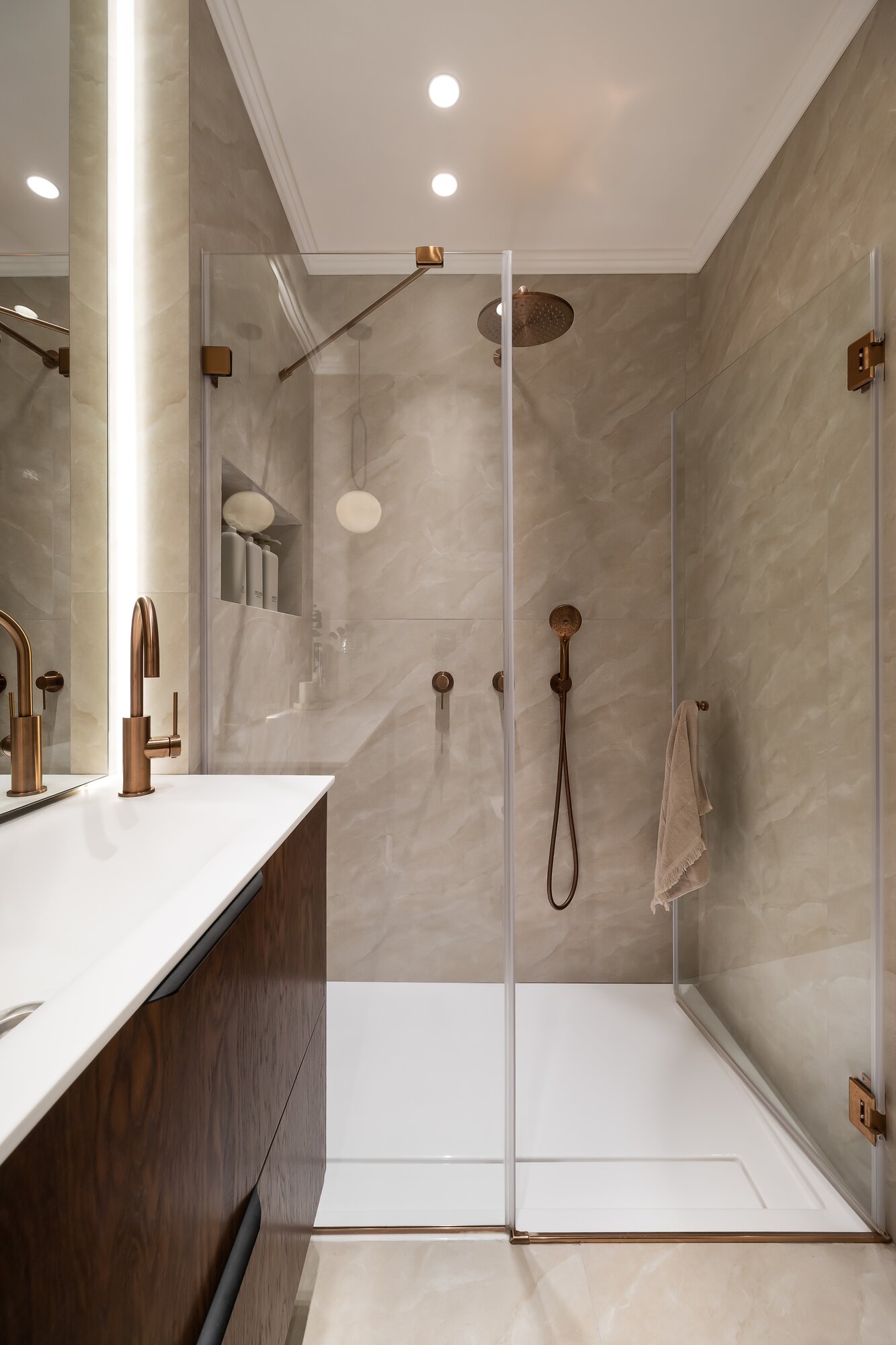 Baño Estilo Spa - interior design project example 3 by TwoDesign Israel