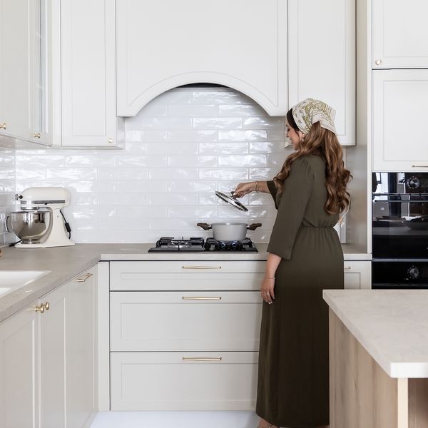 Arched classic kitchen designed by TwoDesign