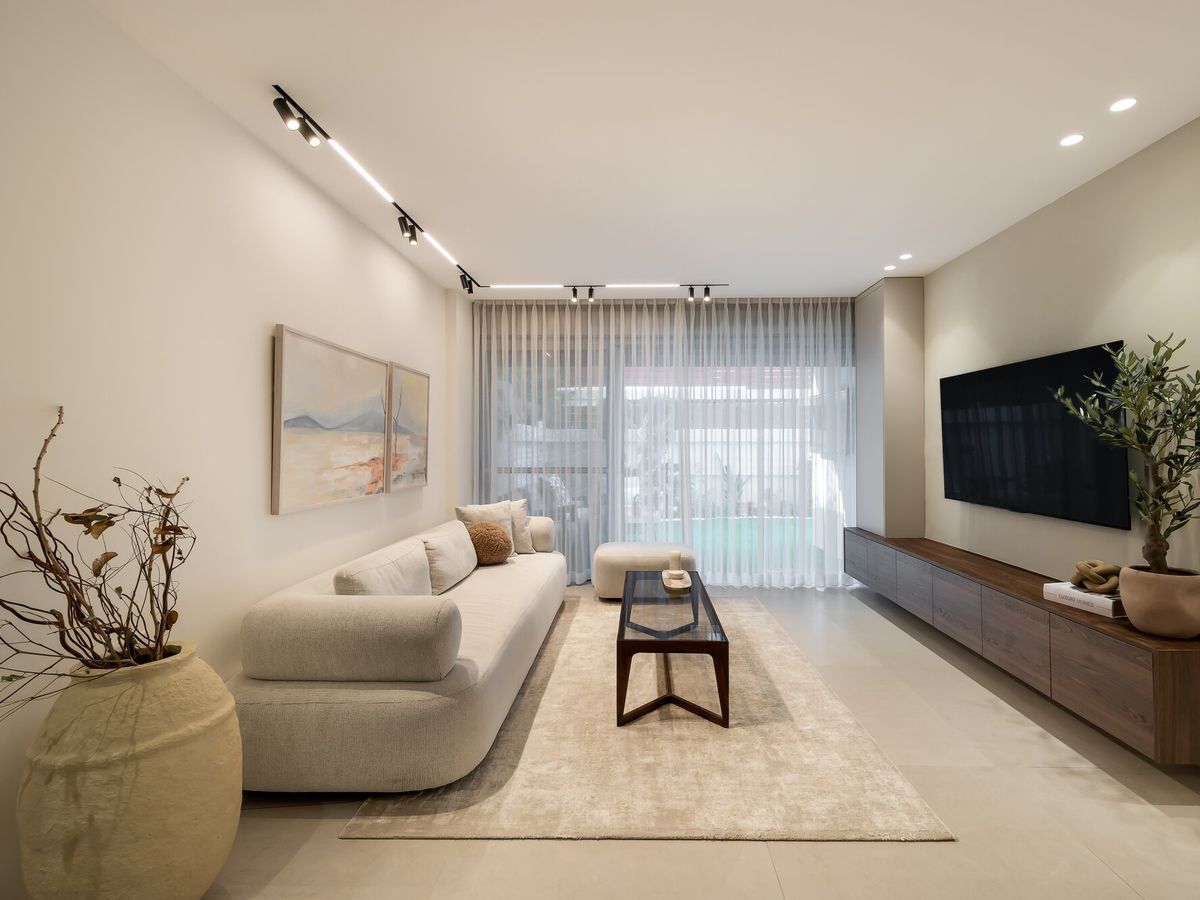 Styled living room designed by TwoDesign