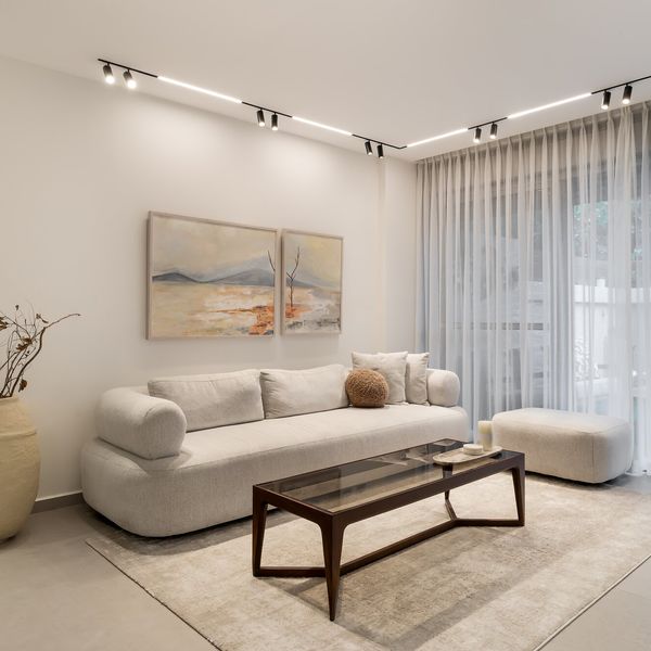 Styled living room designed by TwoDesign